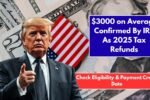 $3000 on Average Confirmed By IRS As 2025 Tax Refunds Check Eligibility & Payment Credit Date