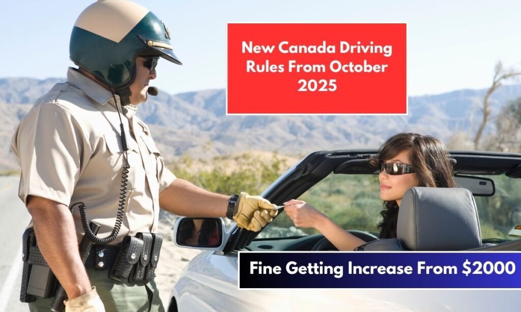 New Canada Driving Rules From October 2025