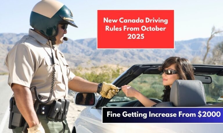 New Canada Driving Rules From October 2025